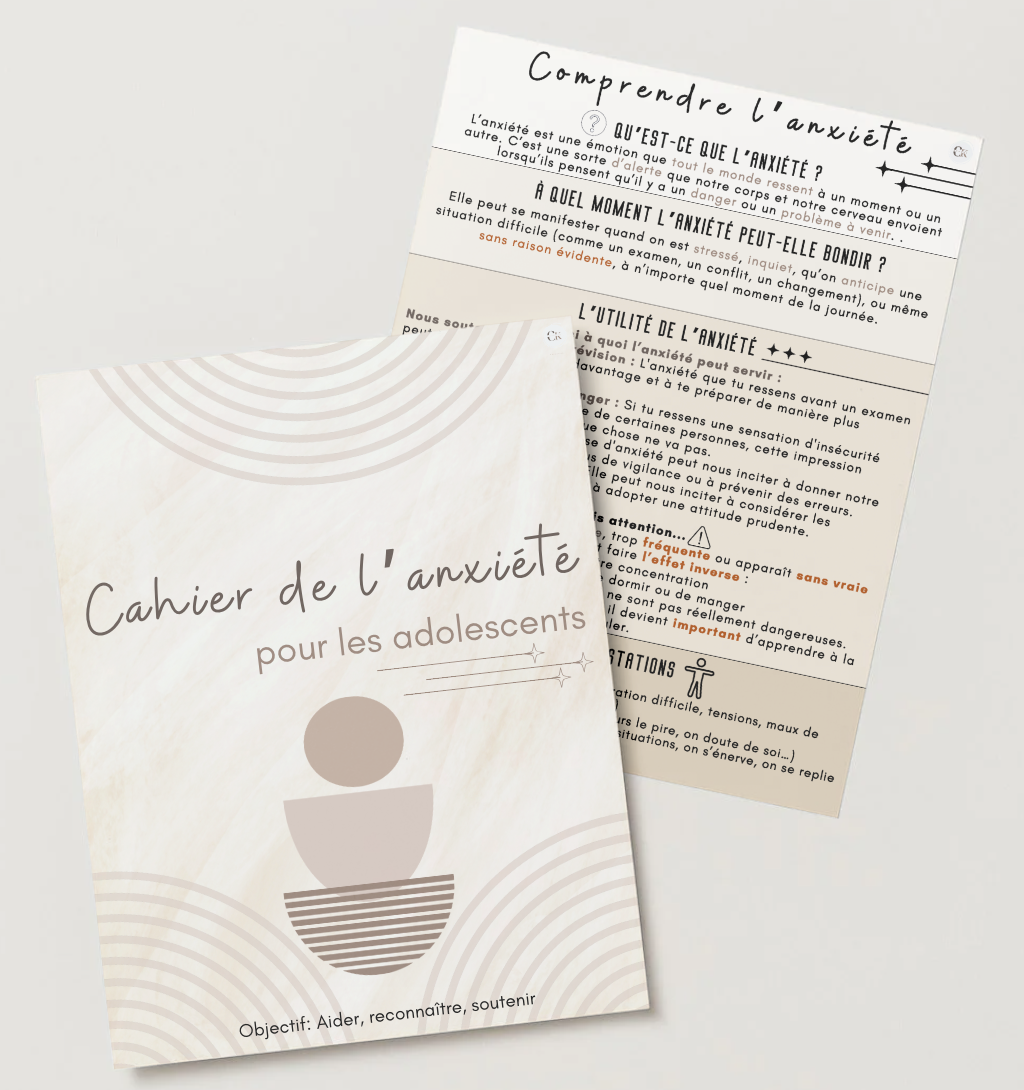 Cahier anxiété adolescent