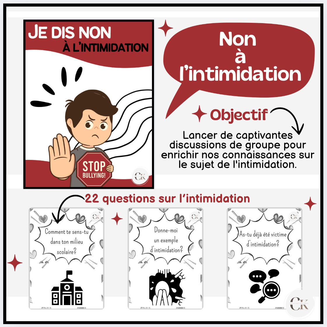 Je question sur l'intimidation