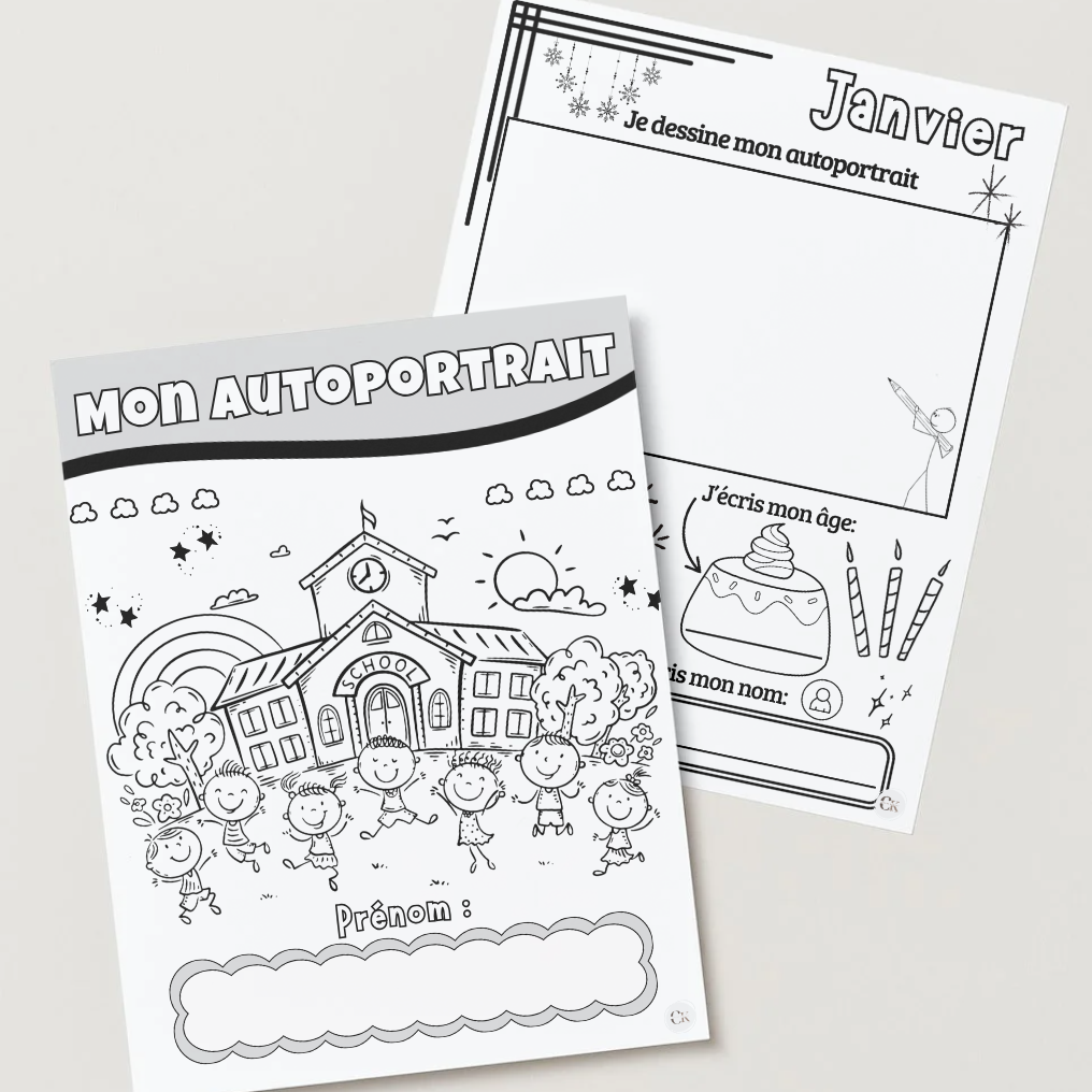 Cahier: Mon autoportrait