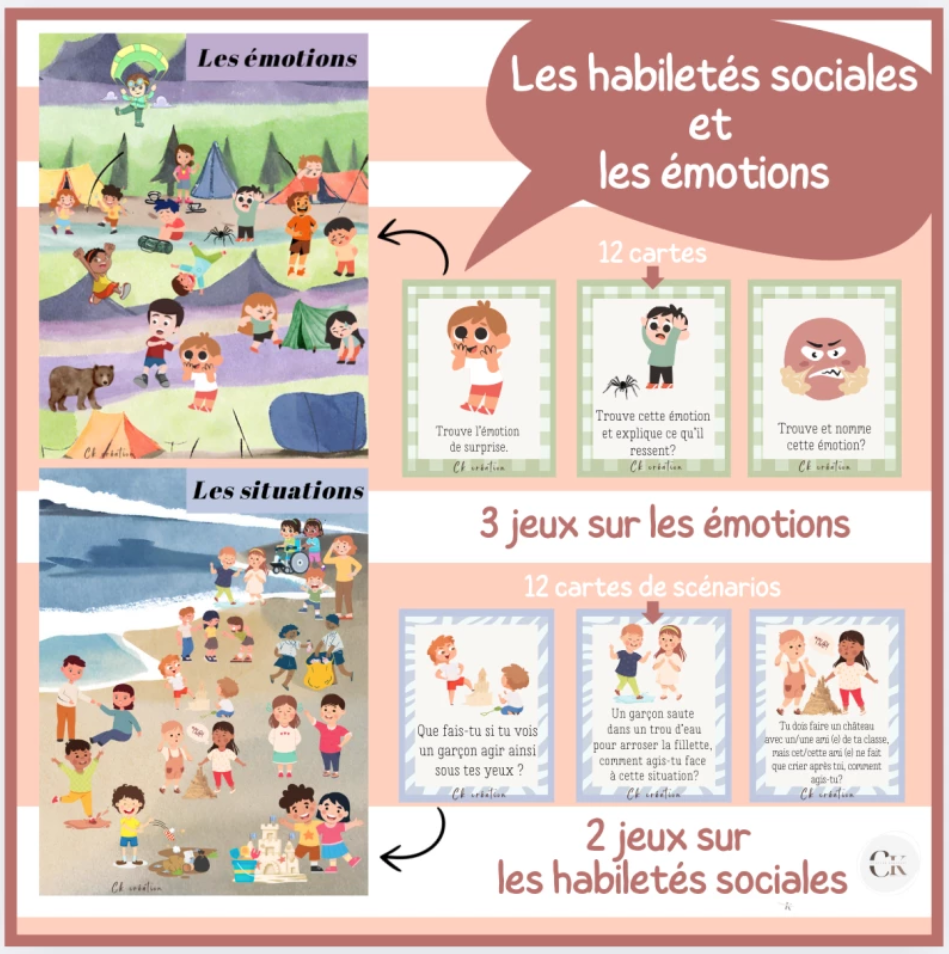 Jeux: Habiletés sociales et émotions