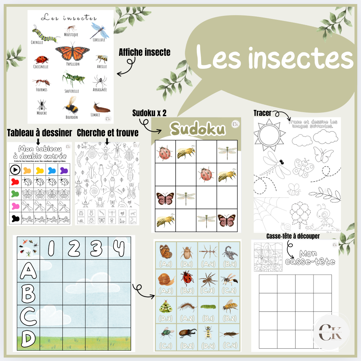 Atelier: Les insectes