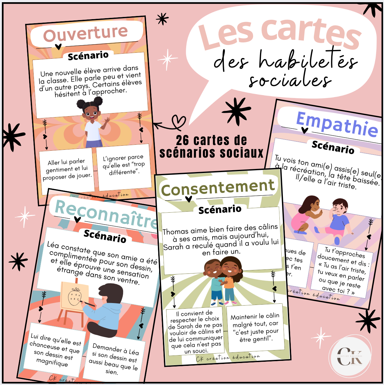 Les cartes des habiletés sociales