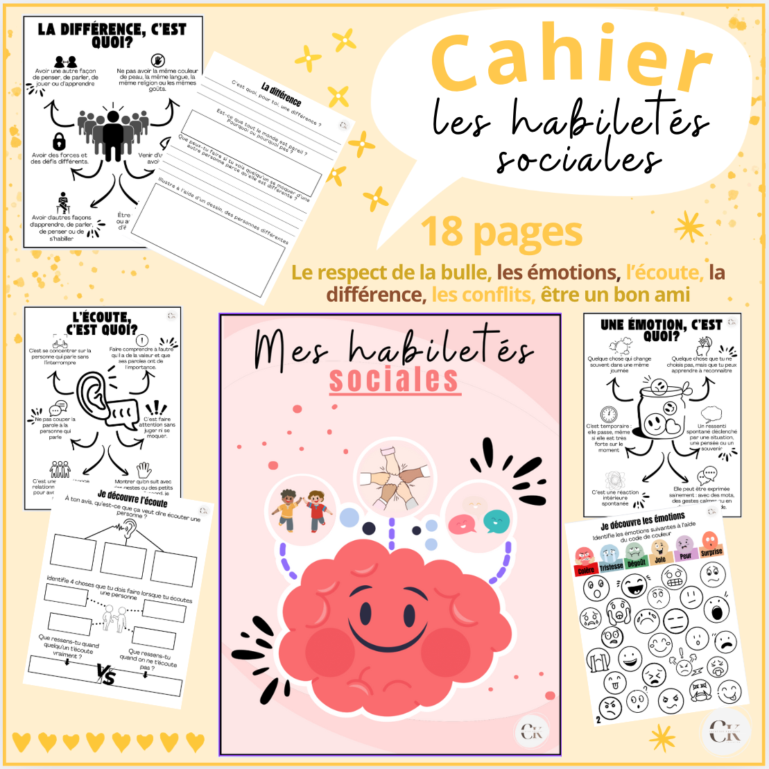 Cahier les habiletés sociales