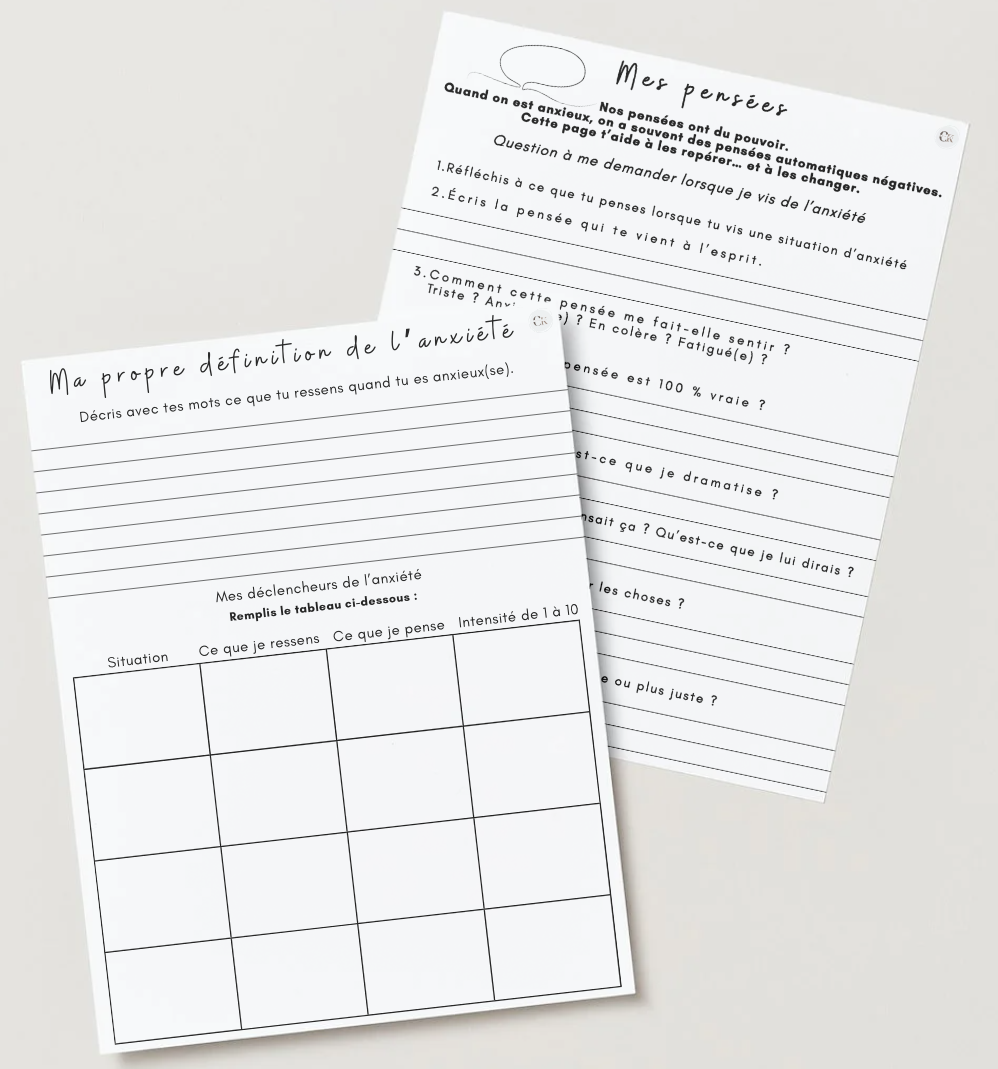 Cahier anxiété adolescent