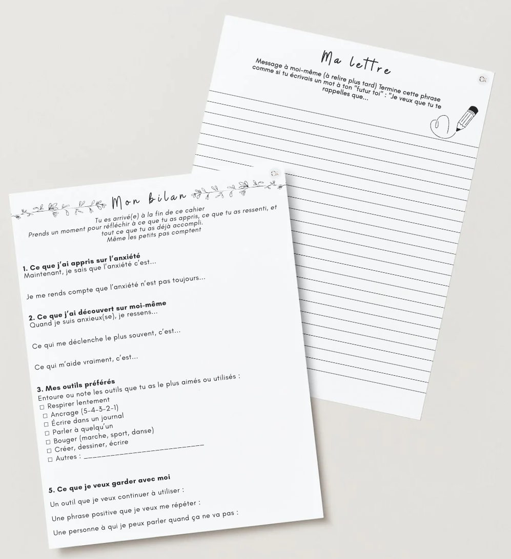 Cahier anxiété adolescent