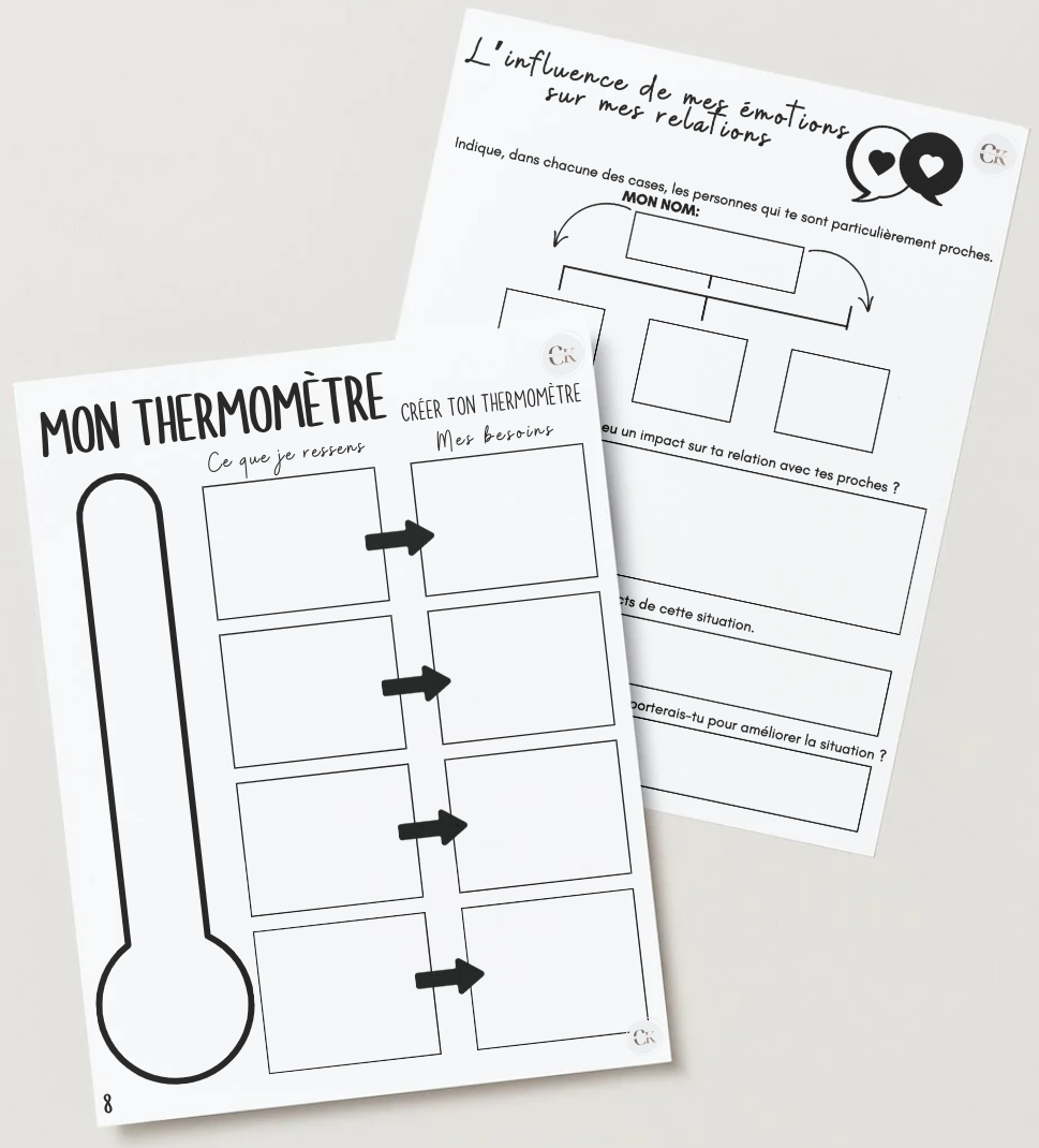 Cahier sur les émotions pour les adolescents