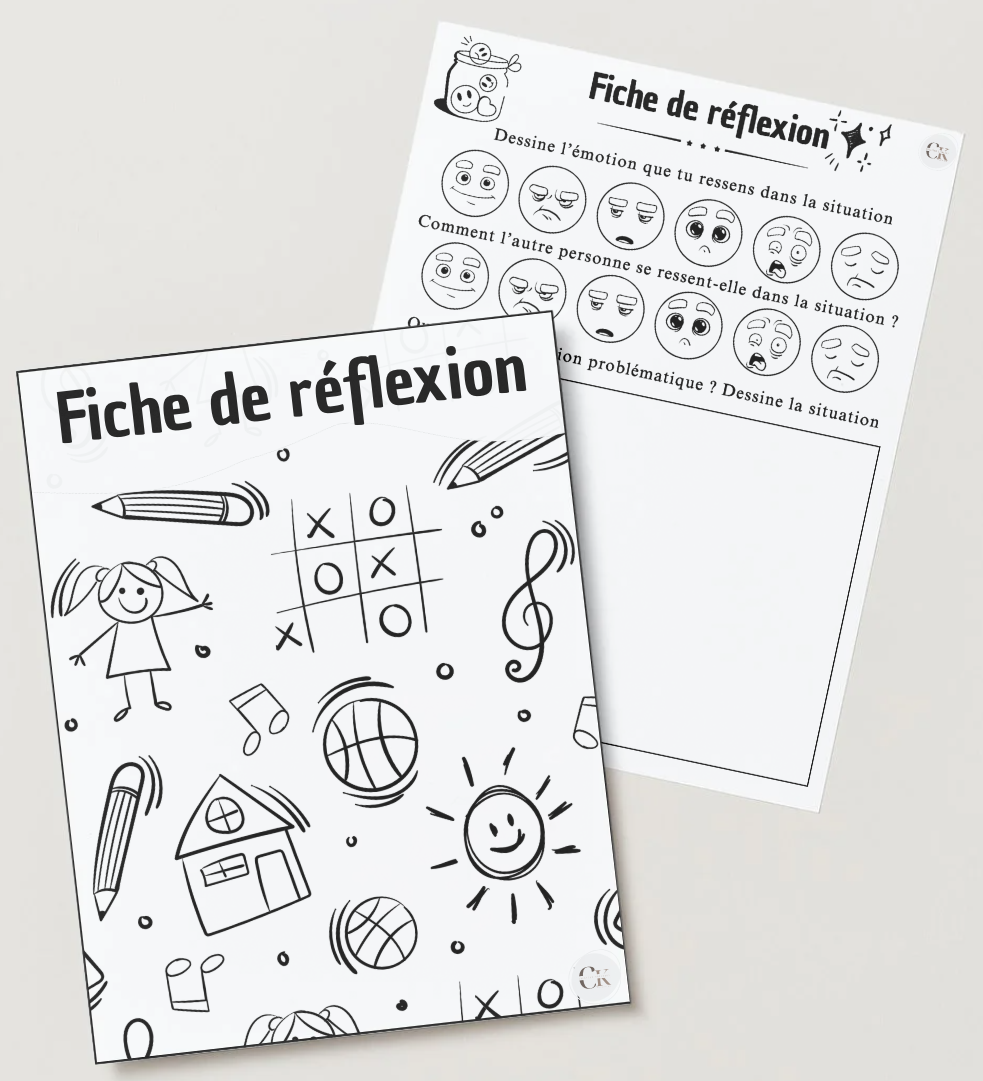 Fiche de réflexion enfants