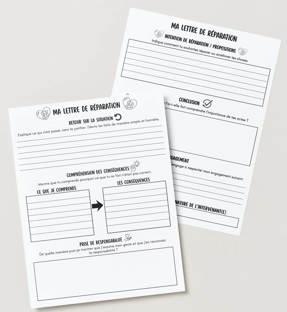 Outil : Ma lettre de réparation