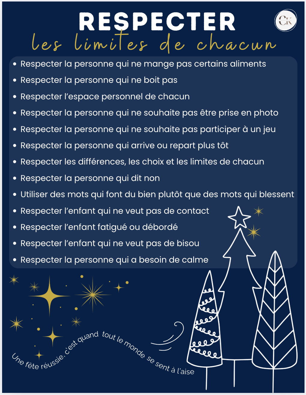 Affiche: Le respect de chacun
