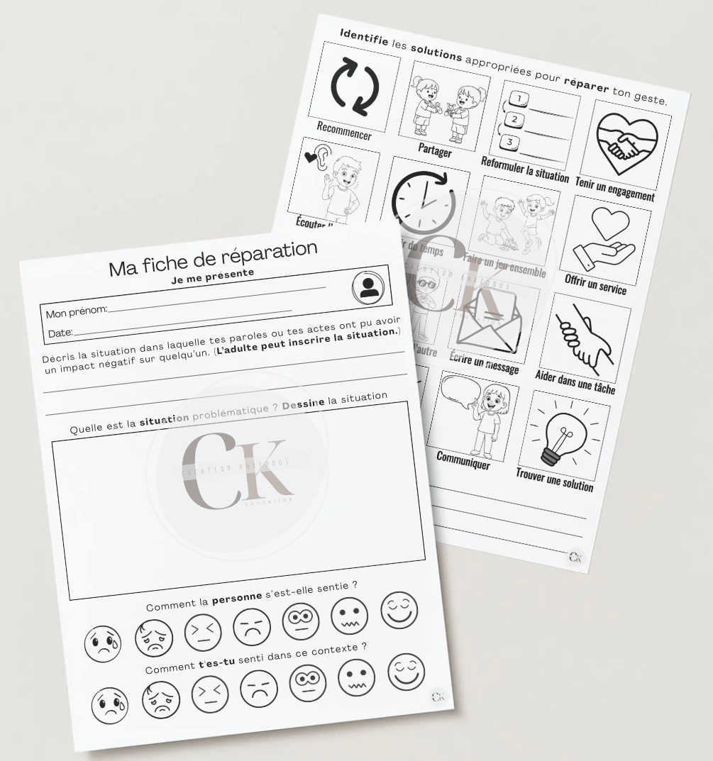 Fiche de réparation