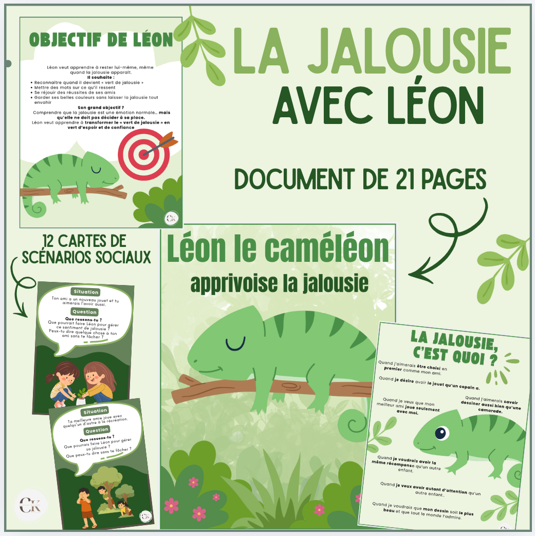 La jalousie avec Léon le caméléon