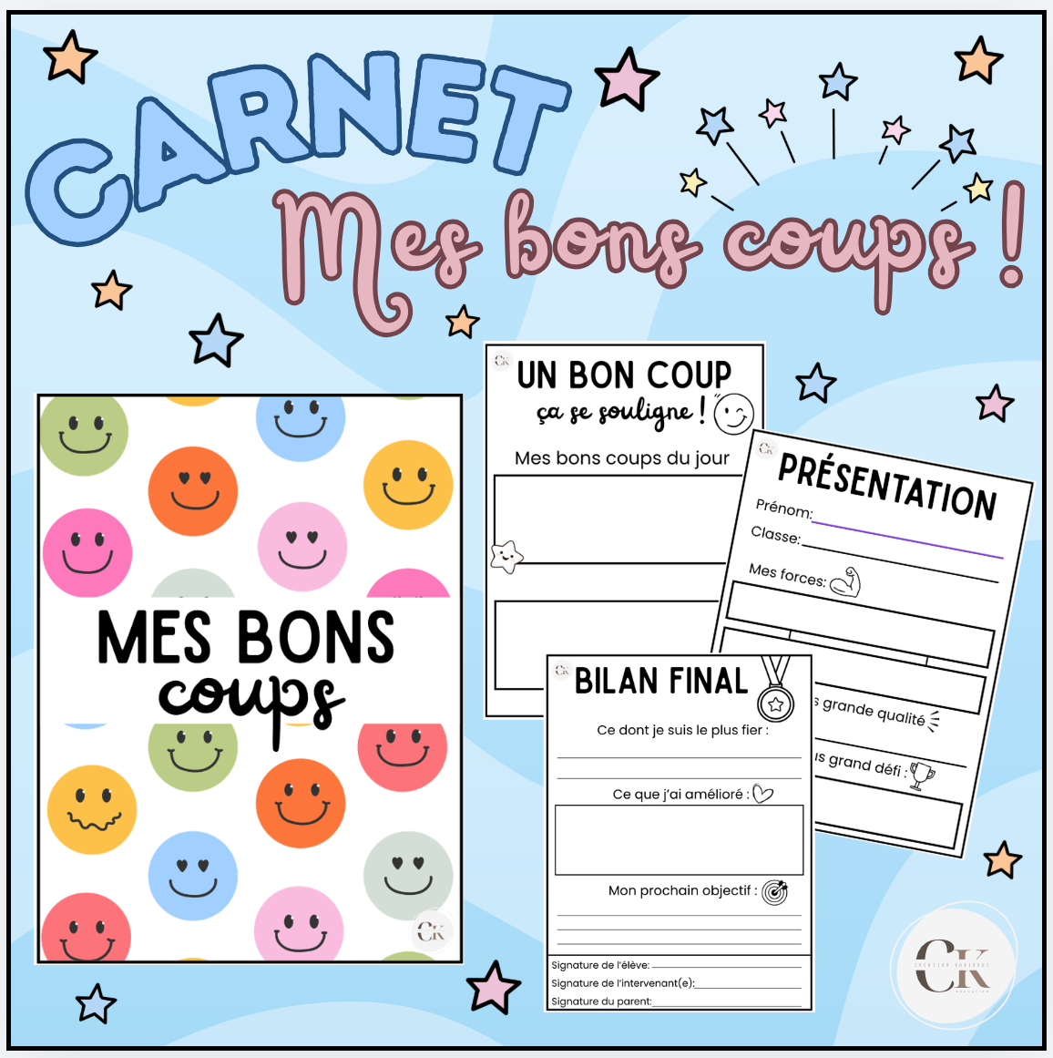 Carnet, mes bons coups