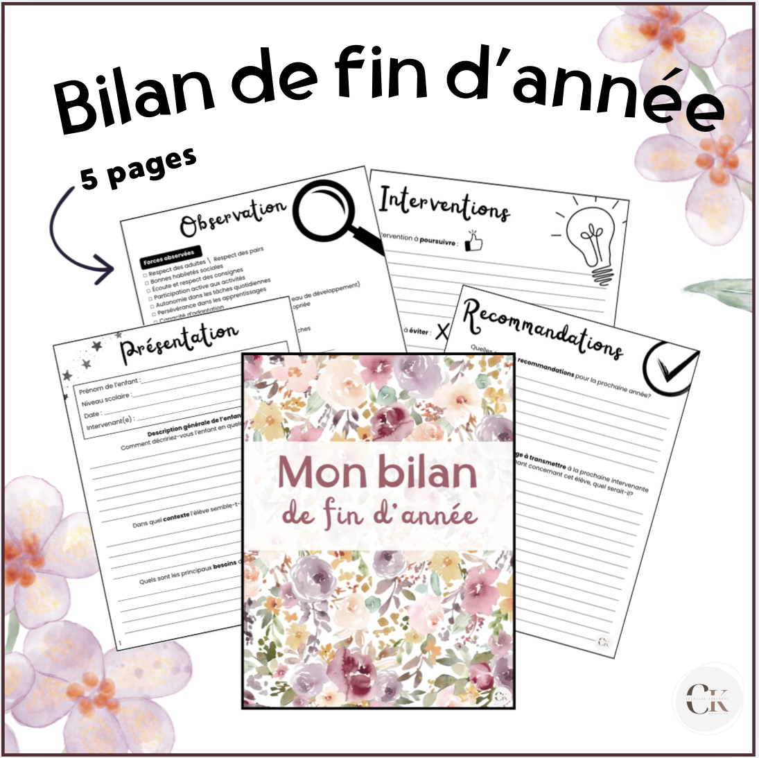 Bilan de fin d'année