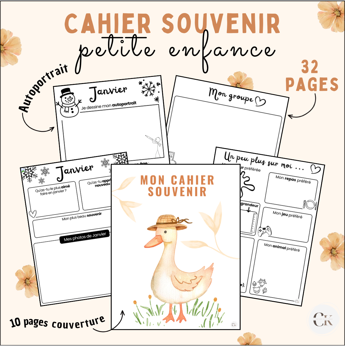 Cahier souvenir petite enfance
