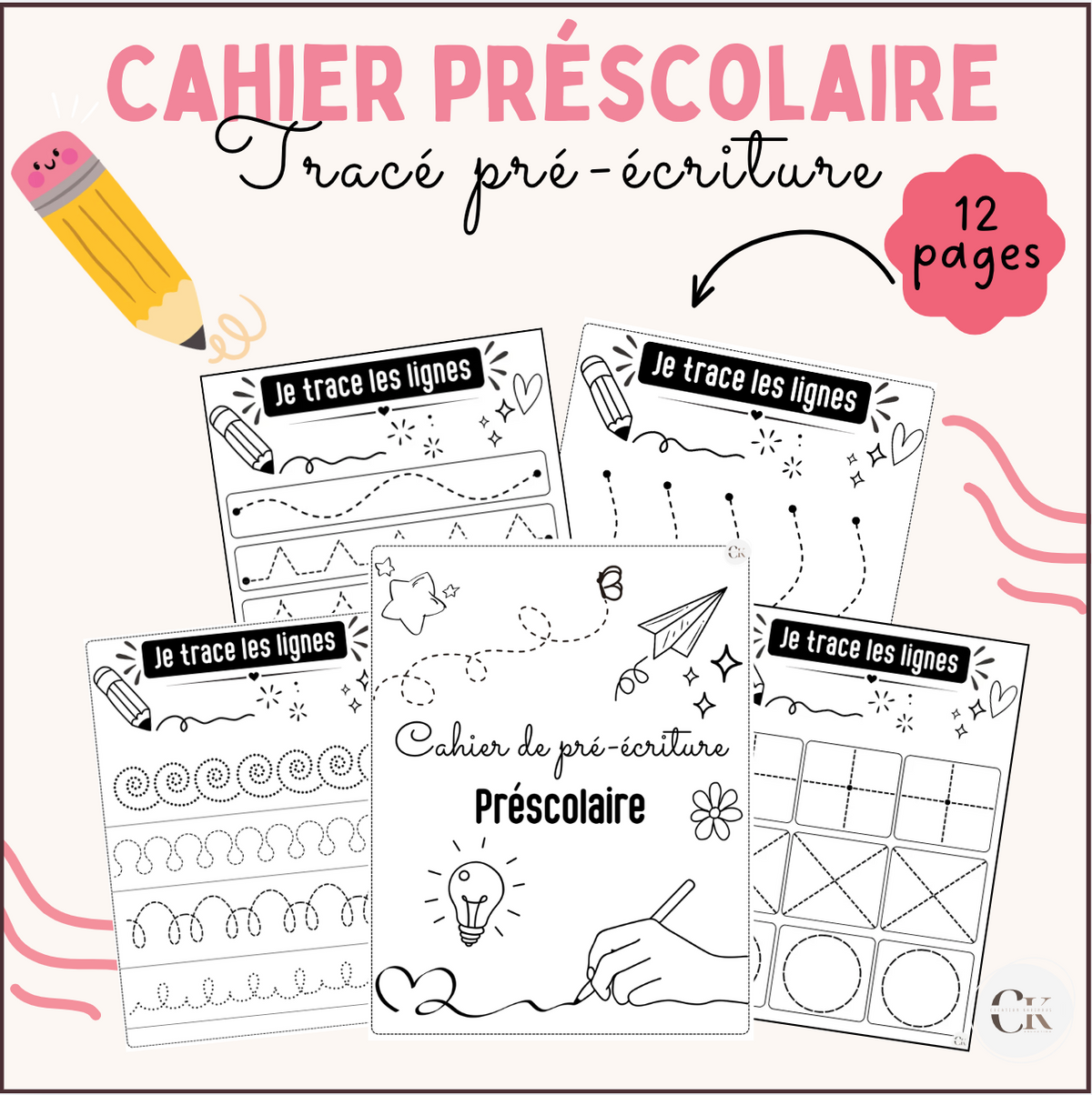 Cahier : Tracer pré-écriture