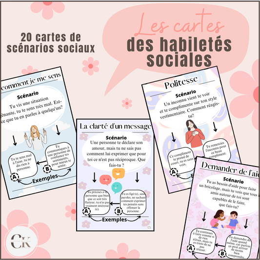 Les cartes d'habiletés sociales