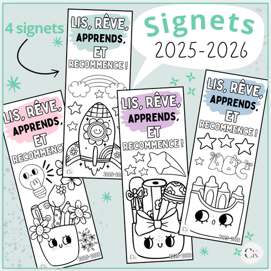 Les signets 2025-2026