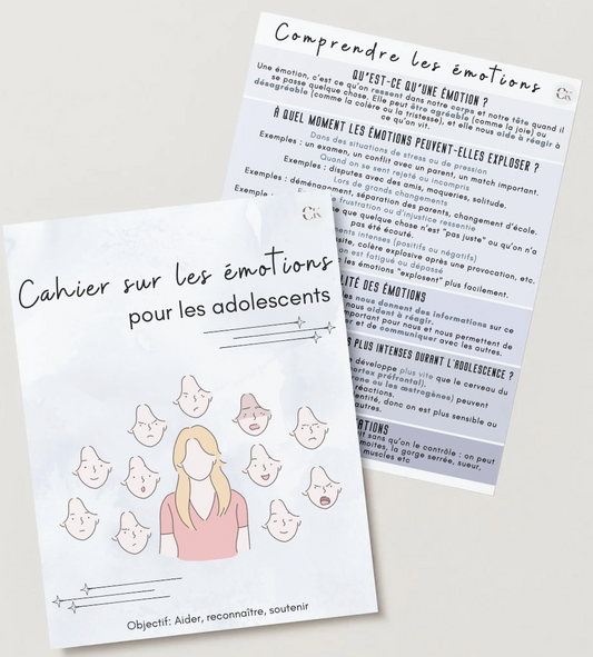 Cahier sur les émotions pour les adolescents