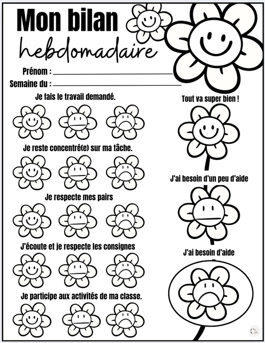 Bilan hebdomadaire