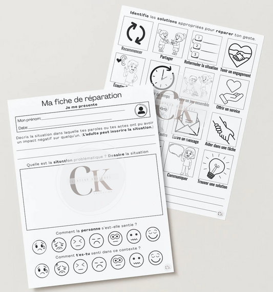 Fiche de réparation