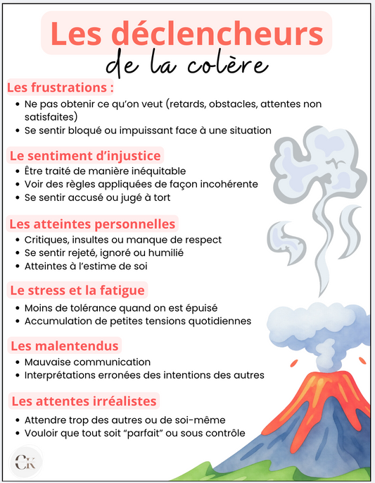 Affiche: Les déclencheurs de la colère