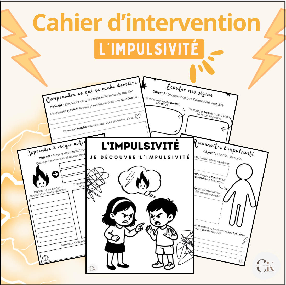 Cahier d'intervention: Je découvre l'impulsivité