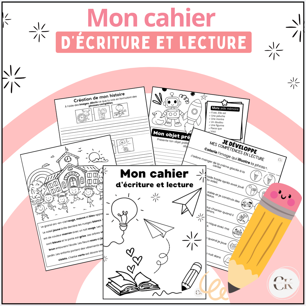 Mon cahier d'écriture et lecture