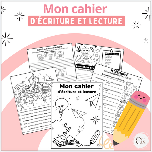 Mon cahier d'écriture et lecture