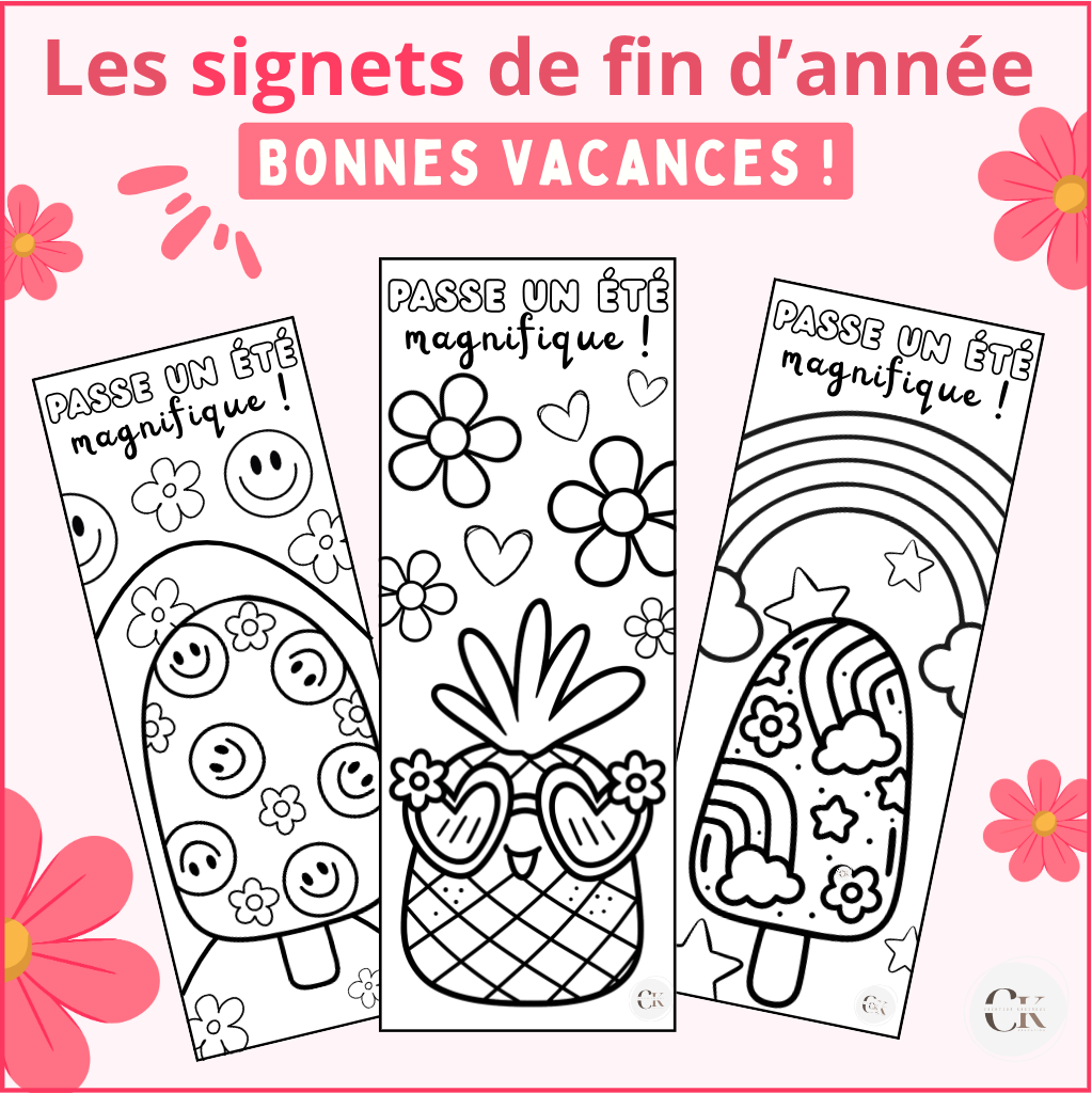 Les signets de fin d'année