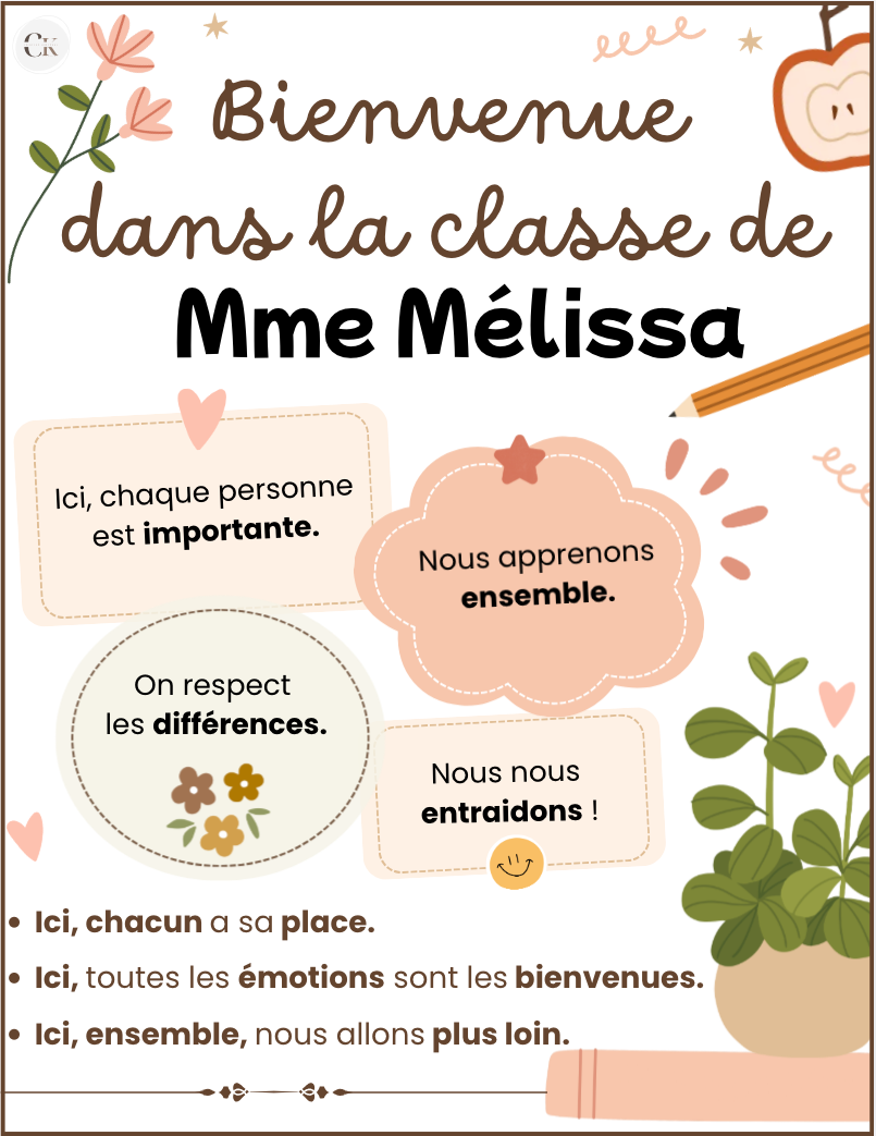 Affiche de classe