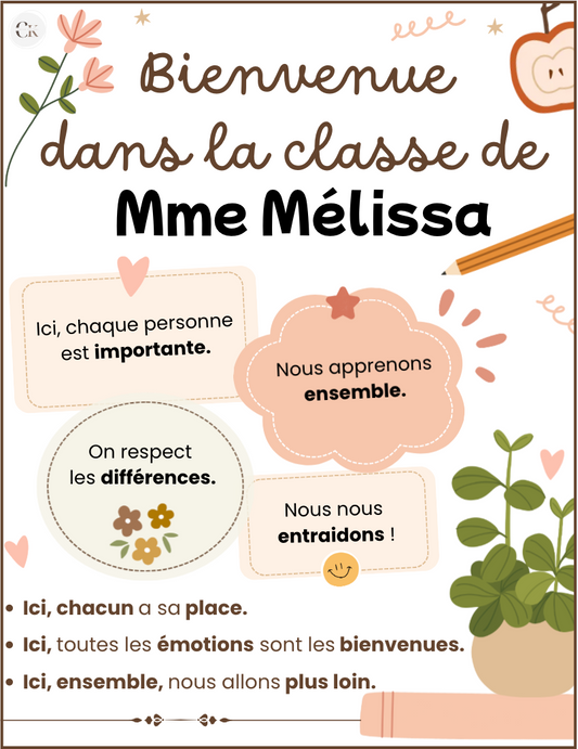 Affiche de classe