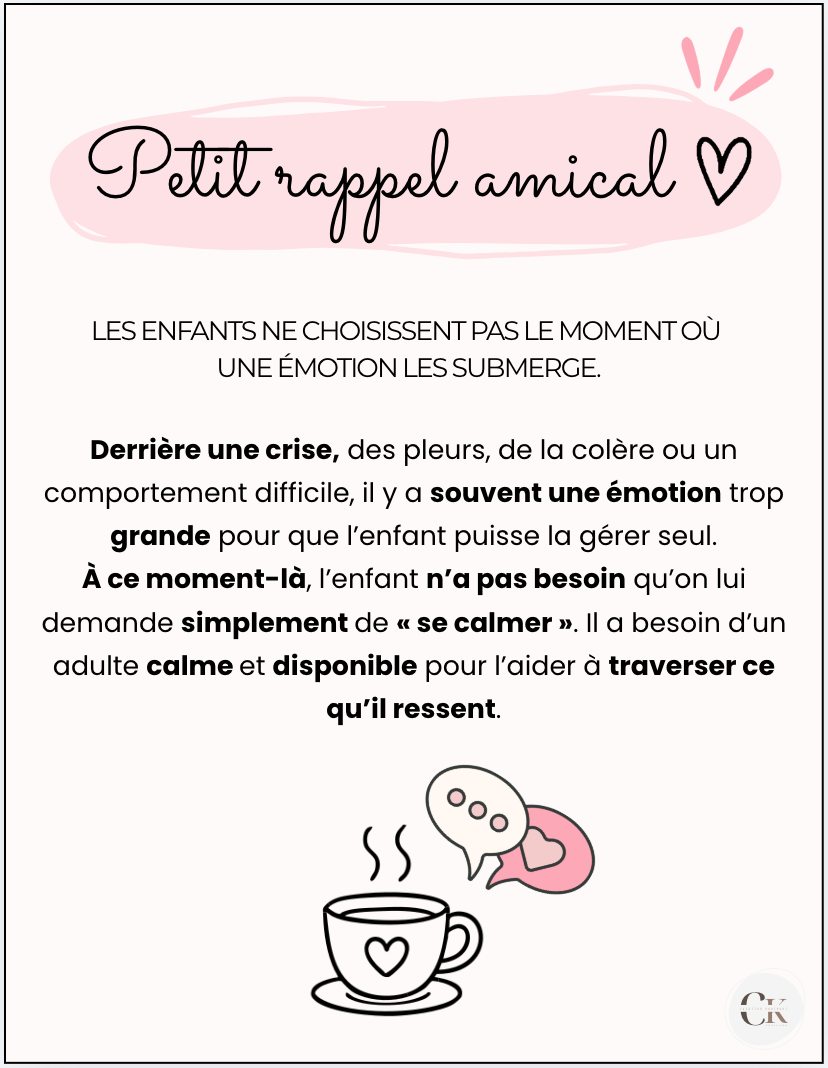Affiche: Rappel amical, les émotions